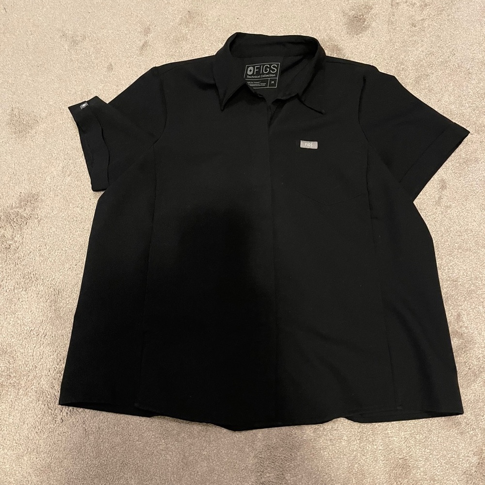 Figs button up scrub top